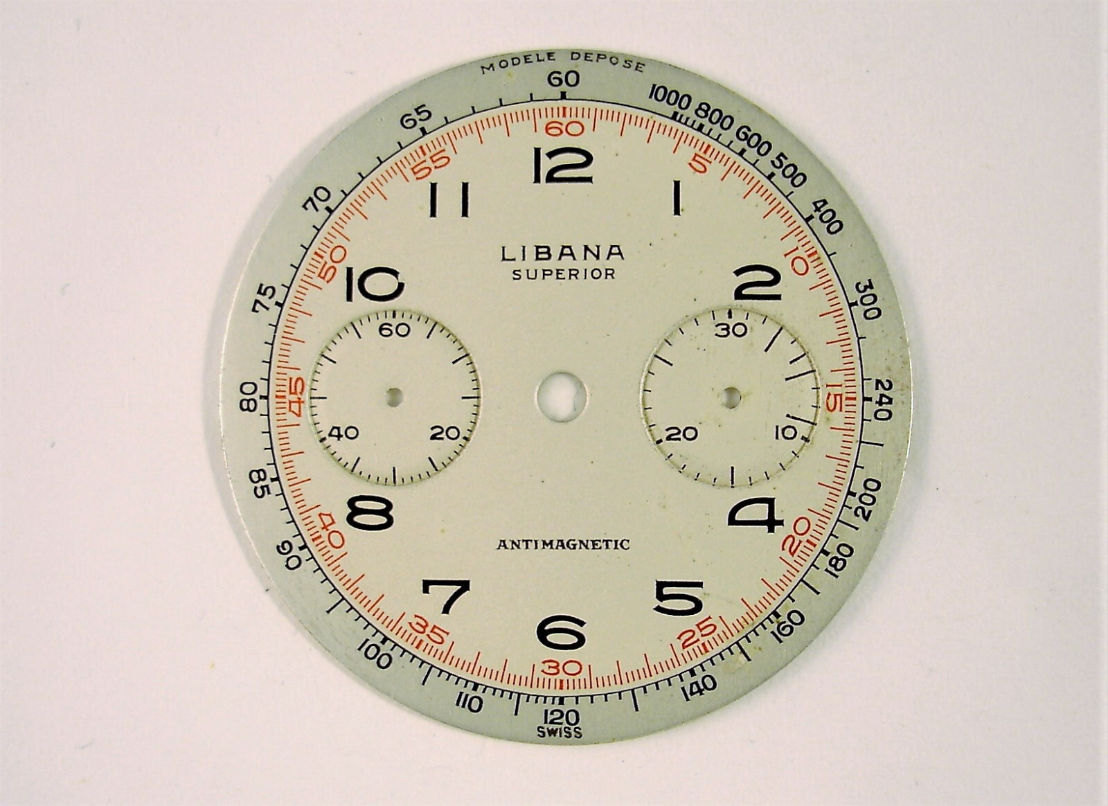 Lebanon Chrono 2 Counters Vintage Dial 32mm for Cal. Valjoux 23