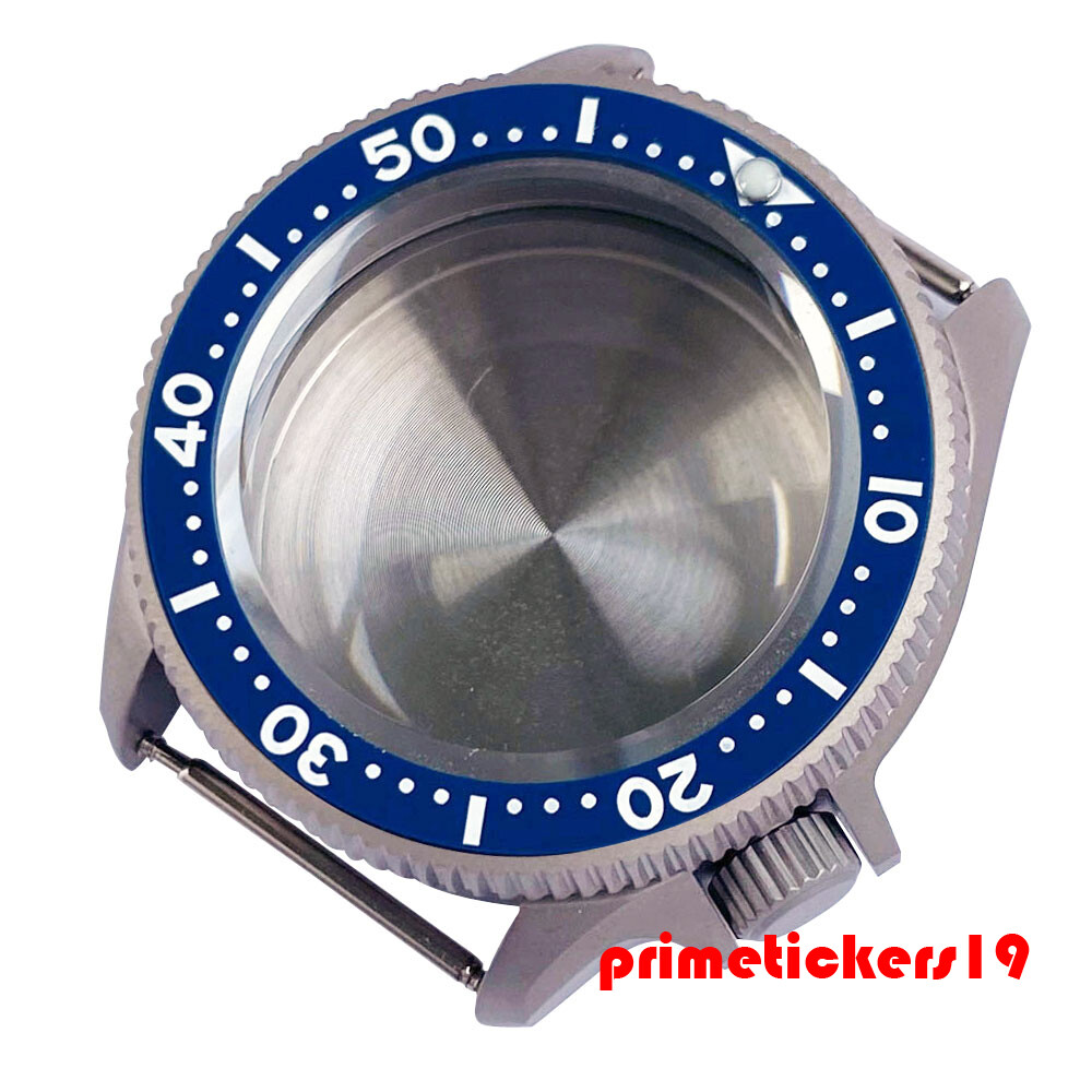 Titanium 37mm Dive Watch Case 3.8 Crown Sapphire 120 Click Bezel Fit NH35 PT5000
