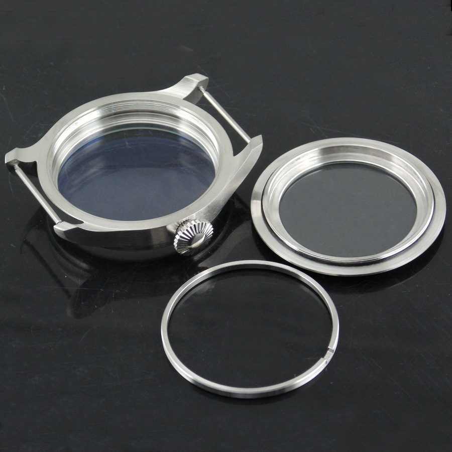 47mm 316L steel case fit eta 6497 6498 Seagull st36 movement parnis watch P75