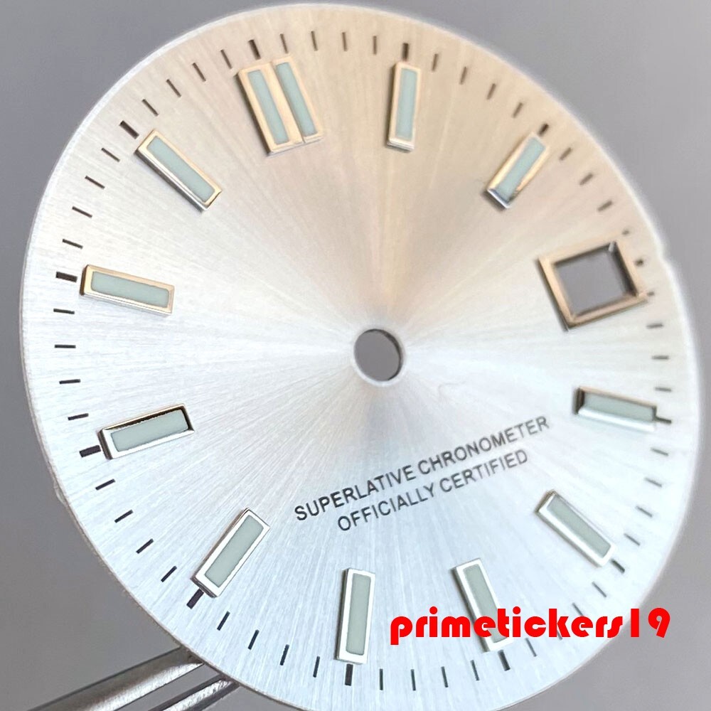 29mm NH35 Automatic Watch Dial+Hands Set Multicolor Face Date Luminous Sterile
