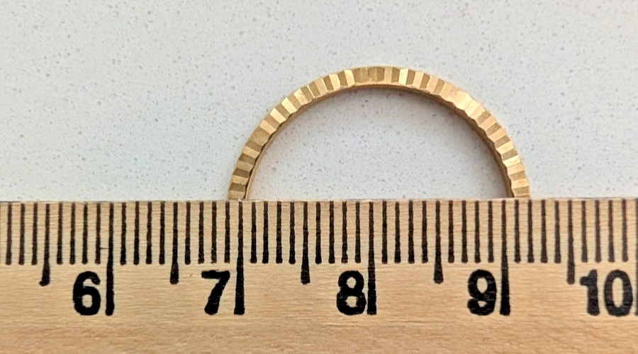 ROLEX FACTORY 18K FLUTED BEZEL FOR LADIES 26MM MODELS 69173,69178, 79173,79178.