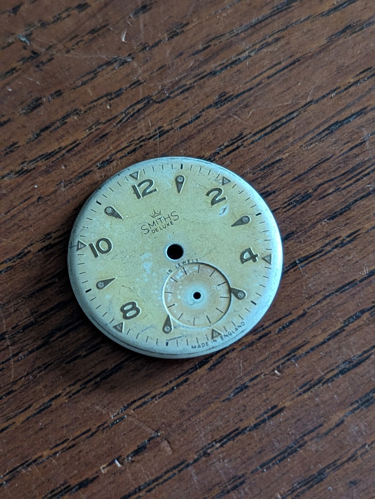 Smiths DeLuxe Watch Dial, Everest Range, Good Condition, 29mm #N999