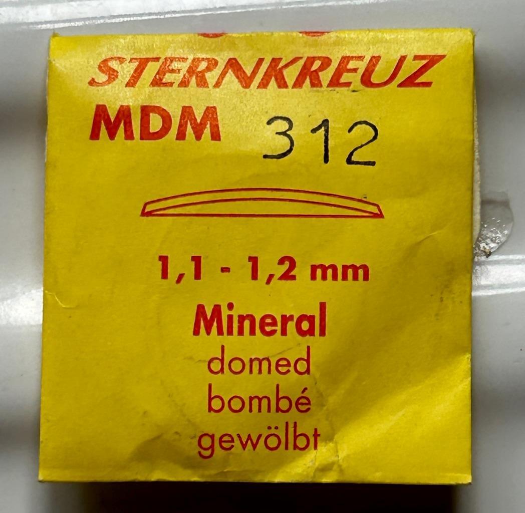 Sternkreuz watch Glass – MDM- 312=31.2MM – mineral – WATCHMAKERS SPARE