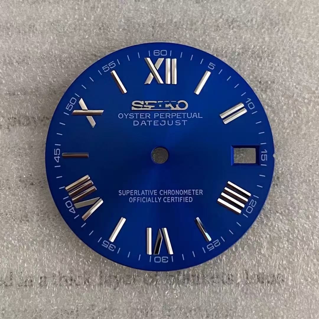 28.5mm NH35 Dial Single Date Dial No Luminous for Mod S Logo Watch Parts