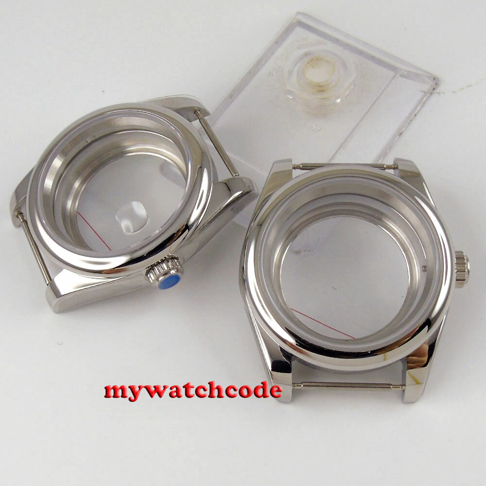 36mm Sapphire Glass Automatic Watch Case + bracelet Fit ETA 2824 8215 NH35 NH36