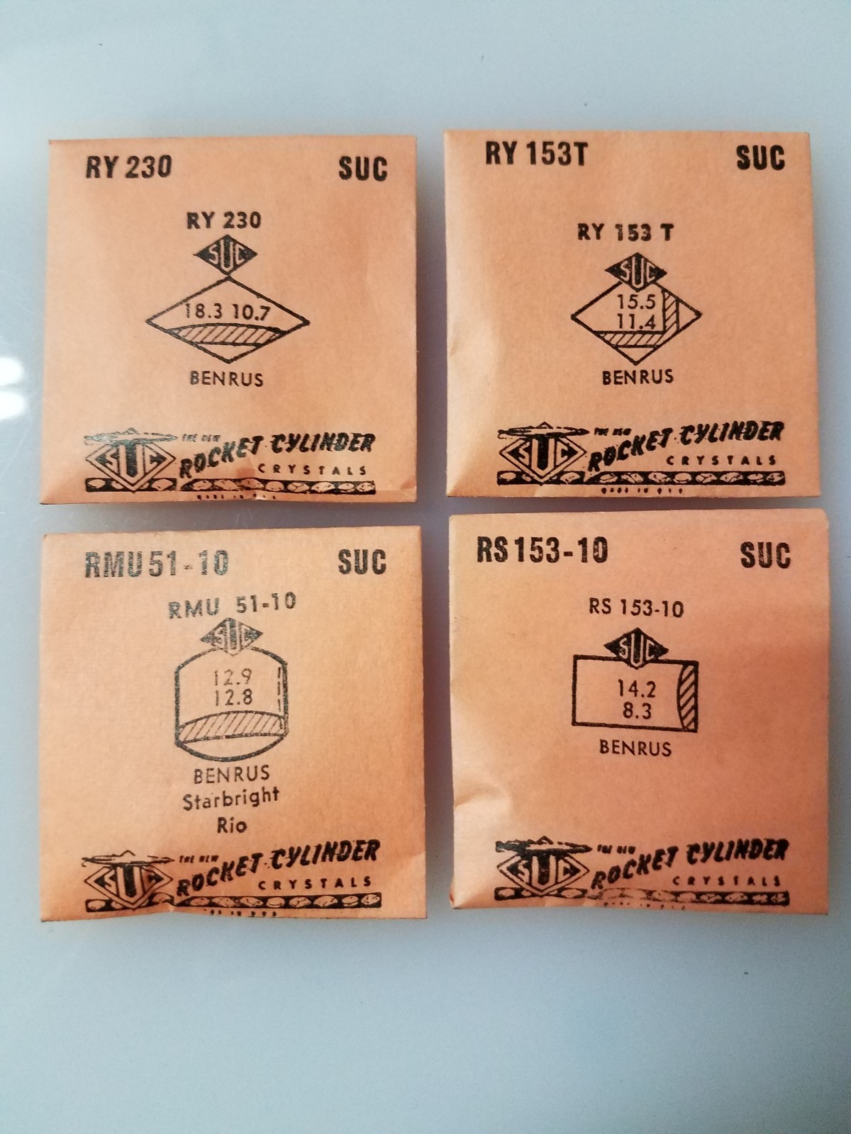 Vintage Benrus Wrist Watch Crystal NOS in orig packaging Free Shipping #12
