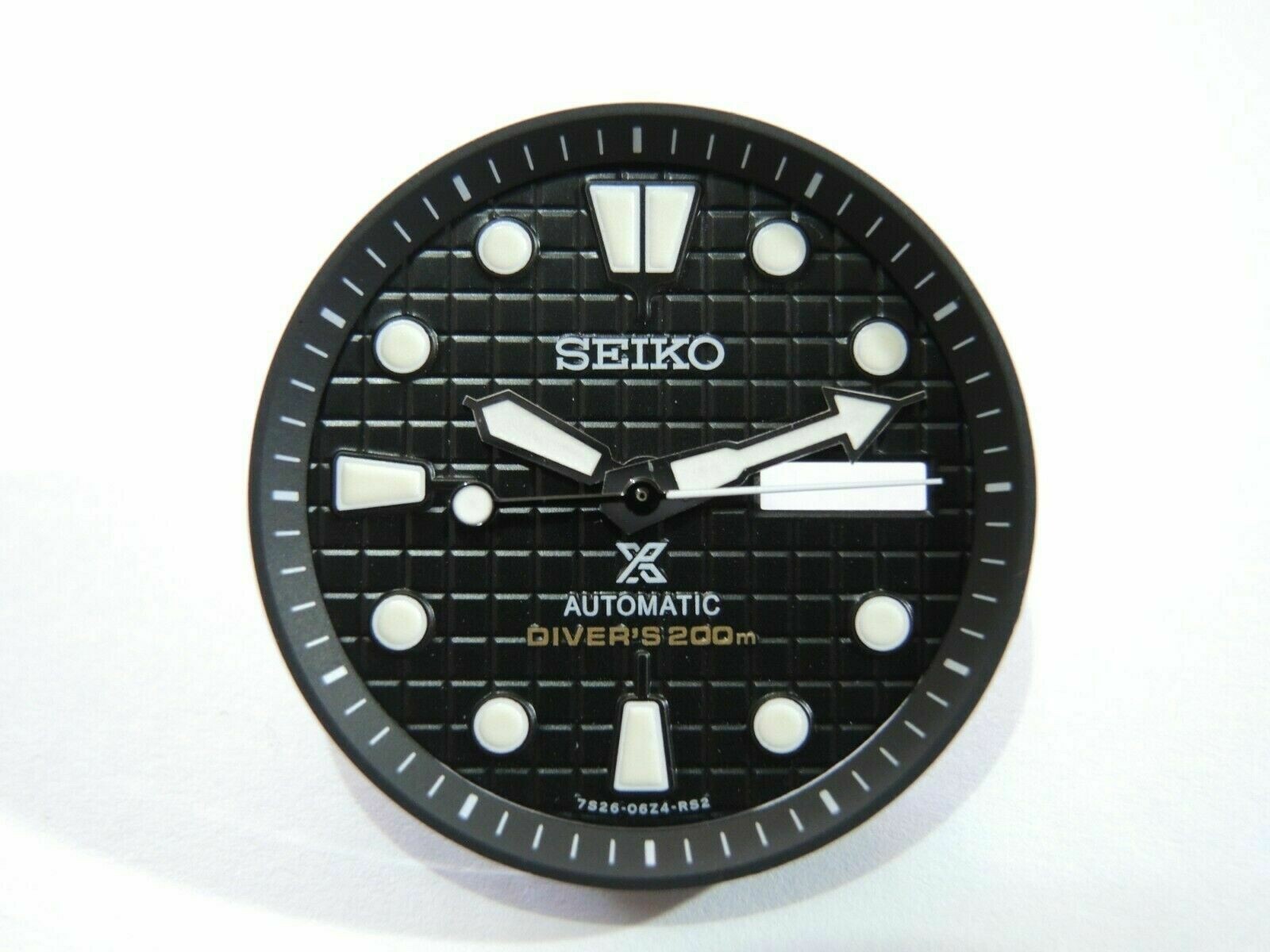 NEW BLACK KING TURTLE WAFFLE Prospex DIAL,HANDS LARGE DIVERS SKX007 /NH36 /4R36