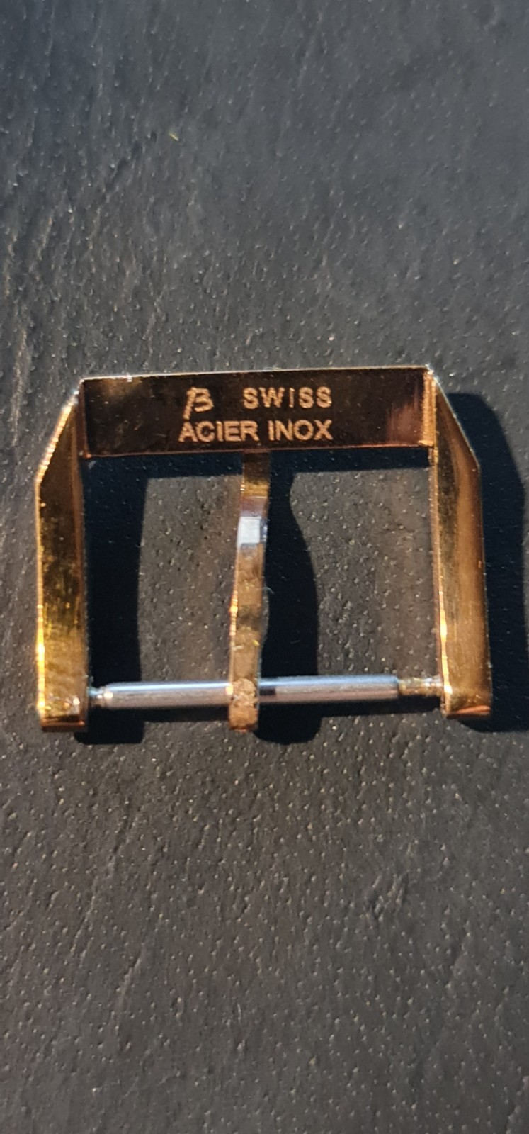 AUTHENTIC IWC 18MM TANG BUCKLE SWISS ACIER INOX ROSE GOLD