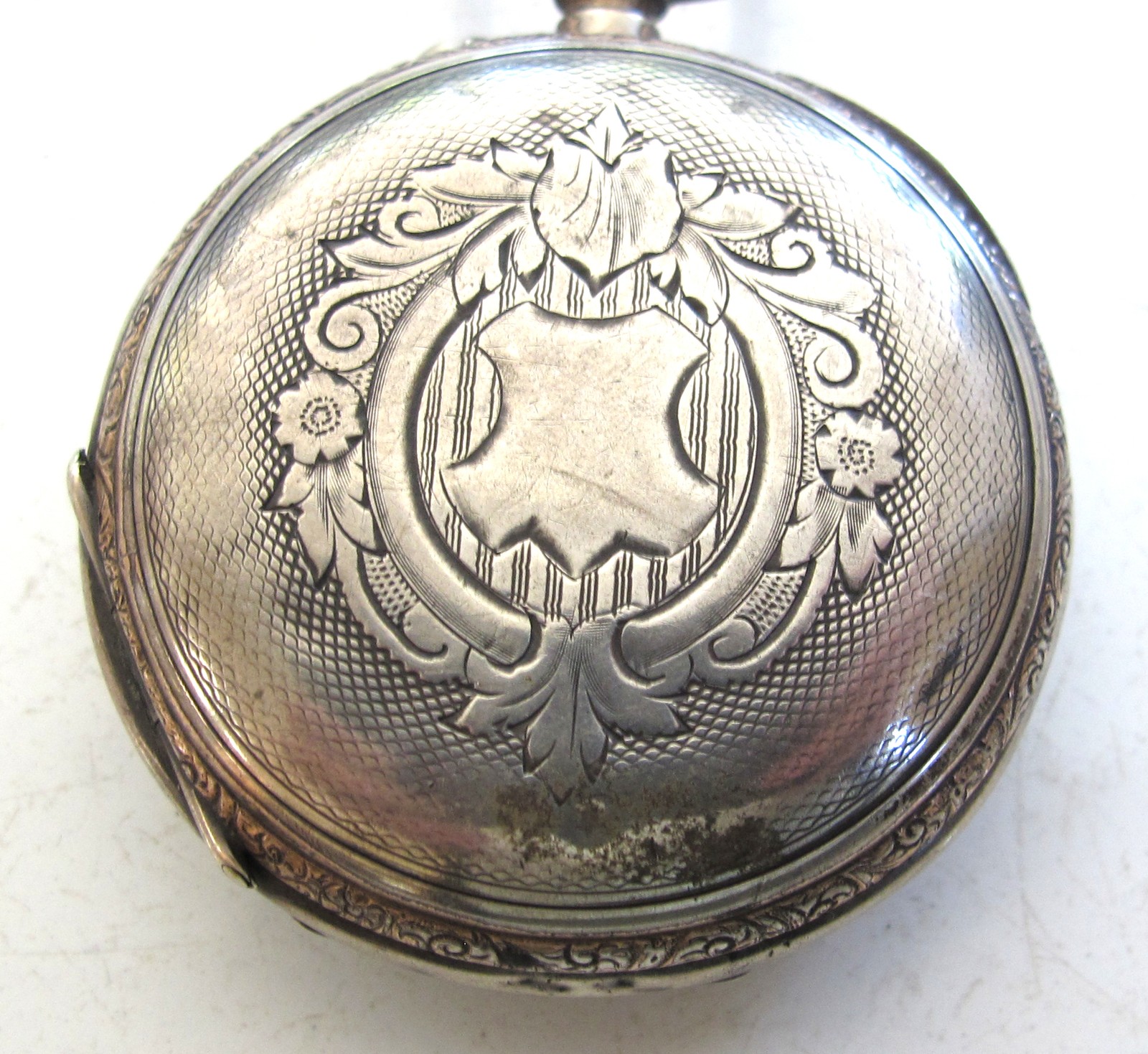 DEMI-HUNTER PocketWatch CASE – Roman Numerals – Fine 800 Silver
