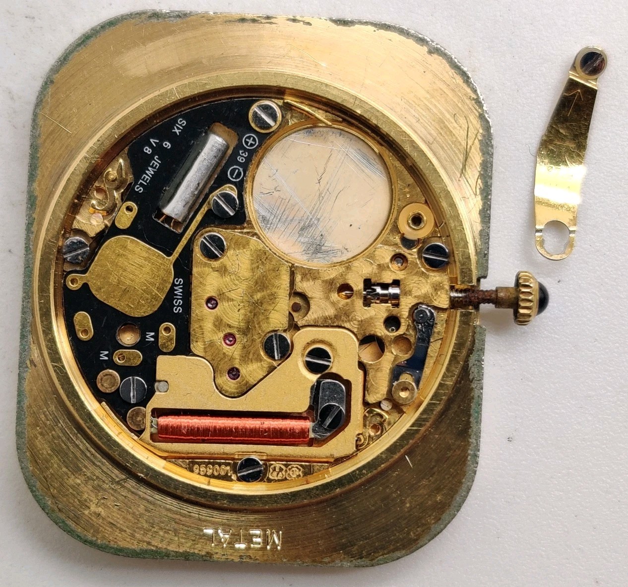 Concord nine/quartz ETA Cal. 959.001 Swiss quartz movement For Repair Diamond