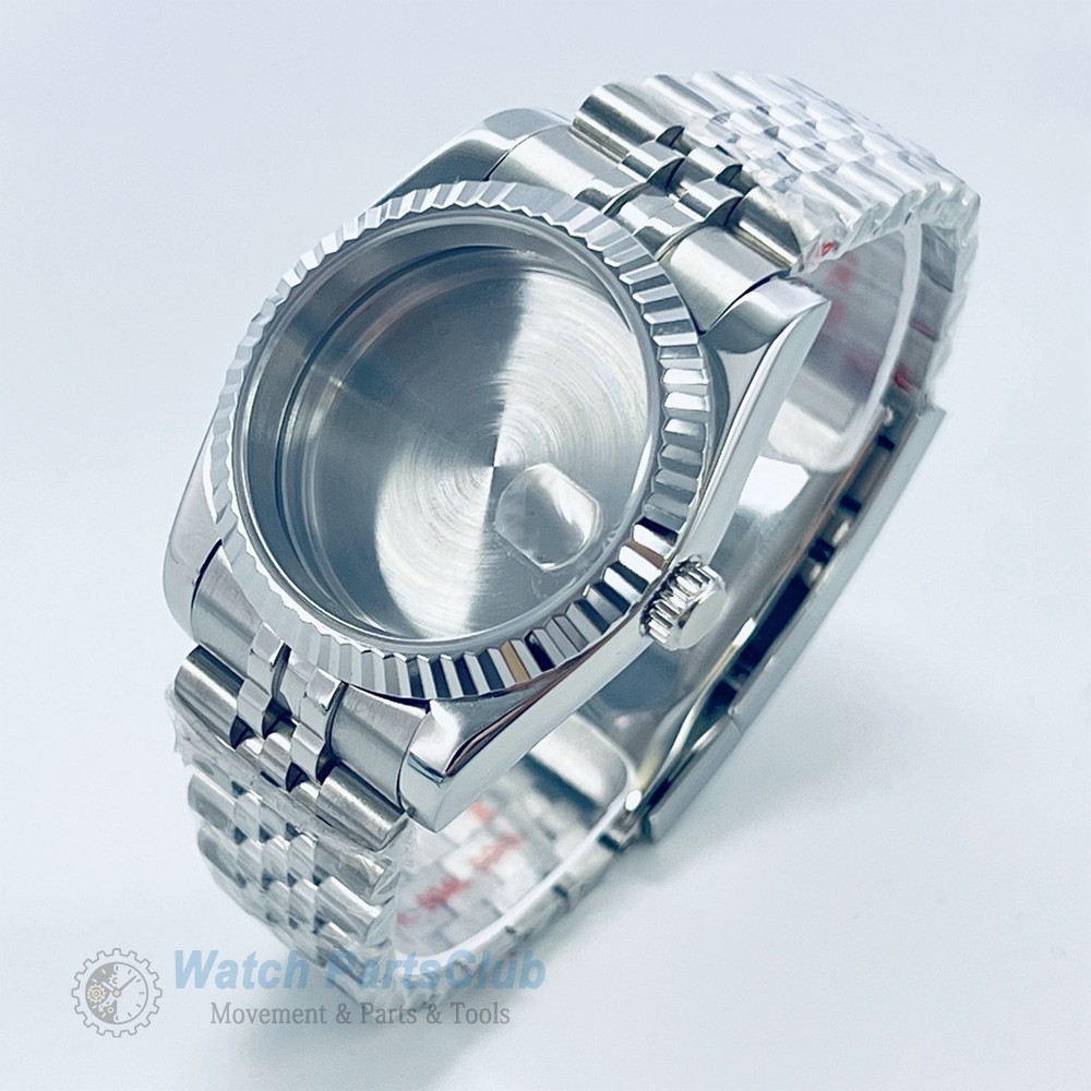 Watch Repair 40mm Fluted Case Jubilee Bracelet Fits NH35 ETA2824 Movement