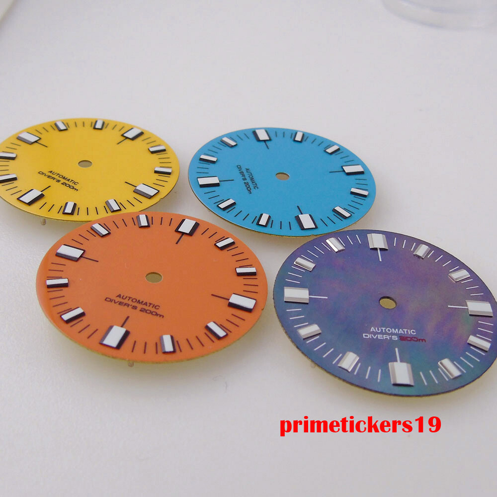 28.5mm Watch Dial Sterile Face Hands Green Luminous Fit NH35 ETA2824 PT5000 Movt
