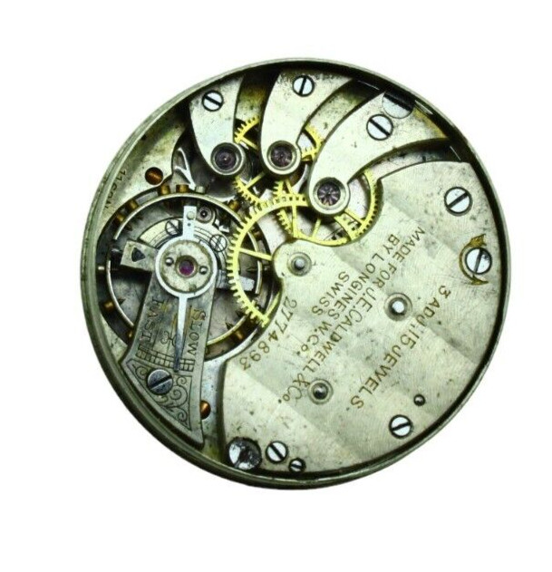 J.E. Caldwell & Co Model 11.62N Swiss Watch Movement 15 J Size 11”’ = 24.5 mm