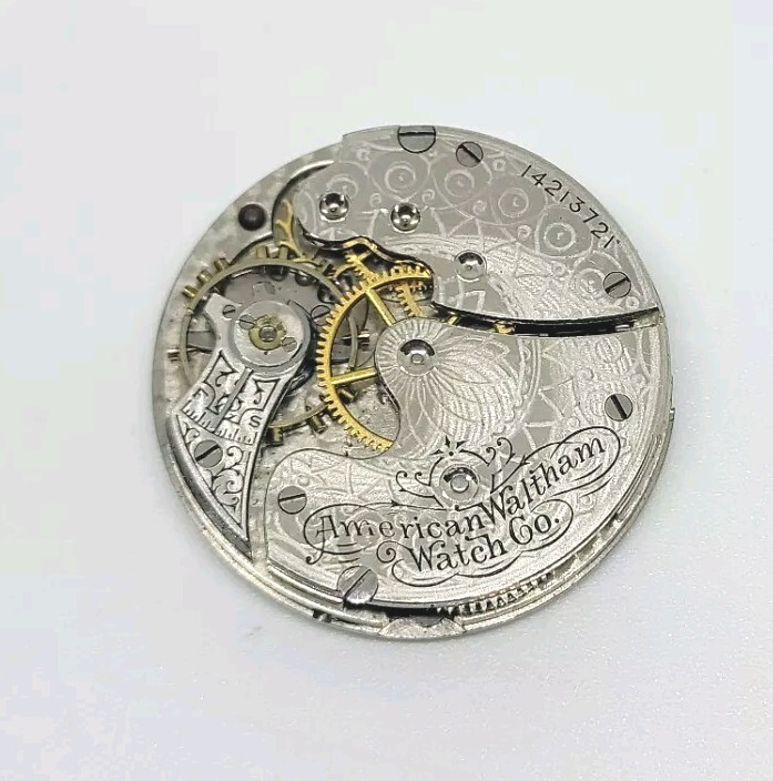 1904 Waltham Model 1891 Grade Seaside 7J 0s Pocket Watch Movement For Repair