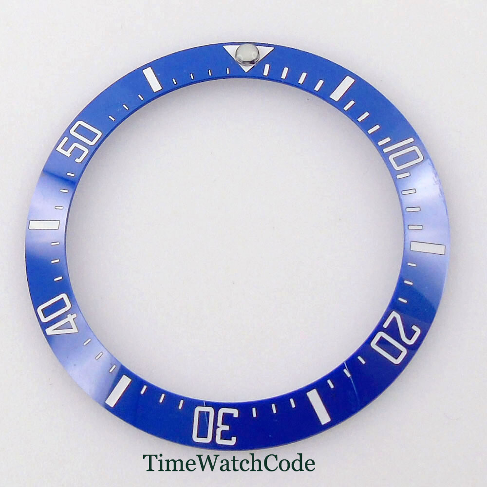 39.8mm Sloped Watch Bezel Insert Ceramic/Alloy Bezel Ring For 43mm Mens Watch