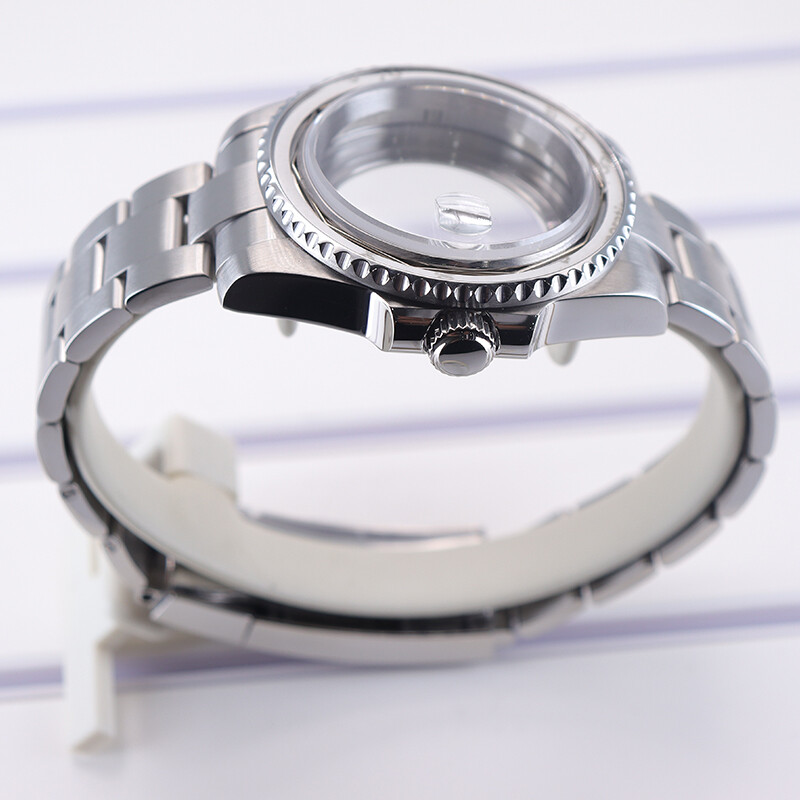 40mm Watch Case Oyster Strap Sapphire Glass For Seiko Nh35 nh36 Eta2824 PT5000