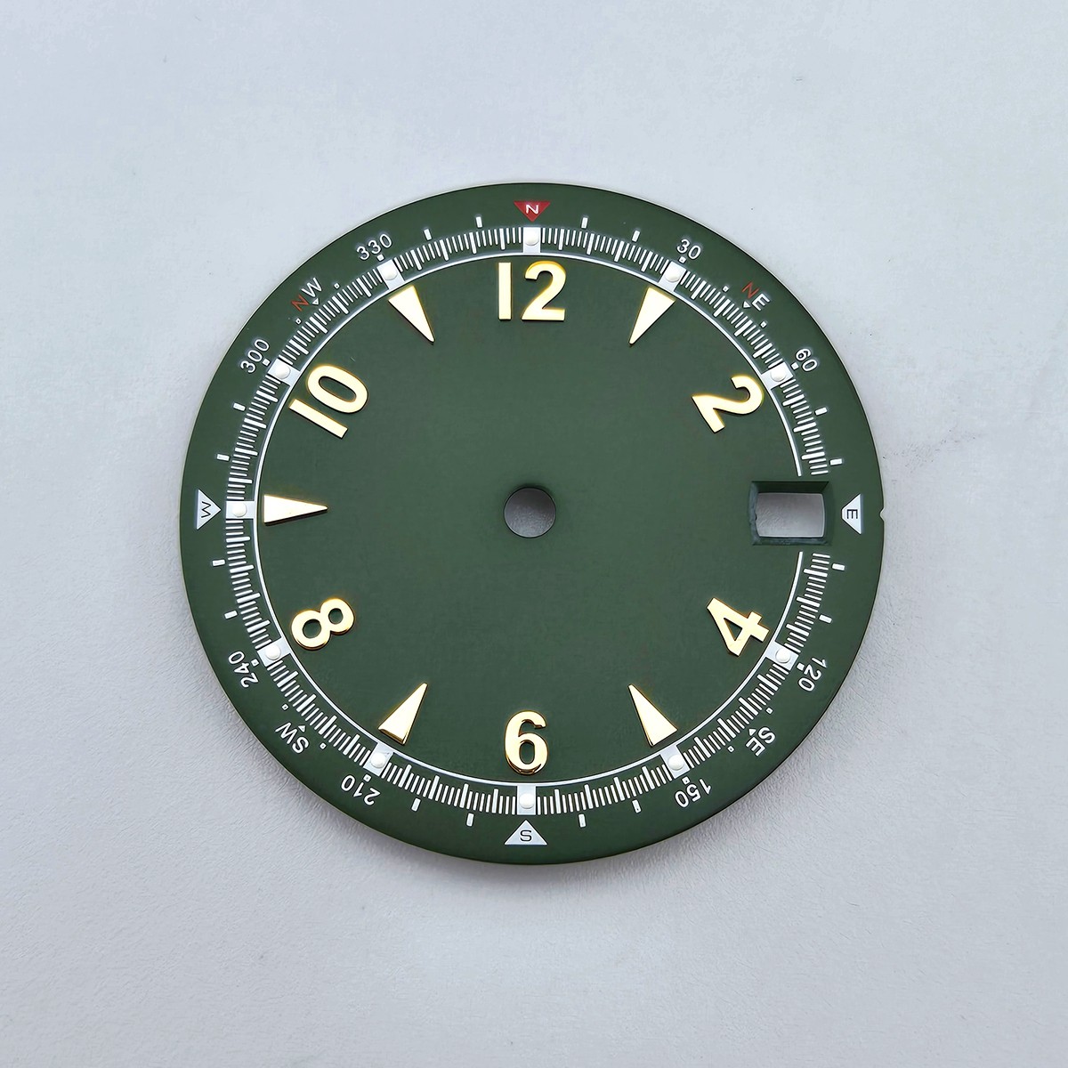NH35 Dial 28.5mm 3 O’Clock Date Green Luminous Fit NH35 Movement Watch Parts