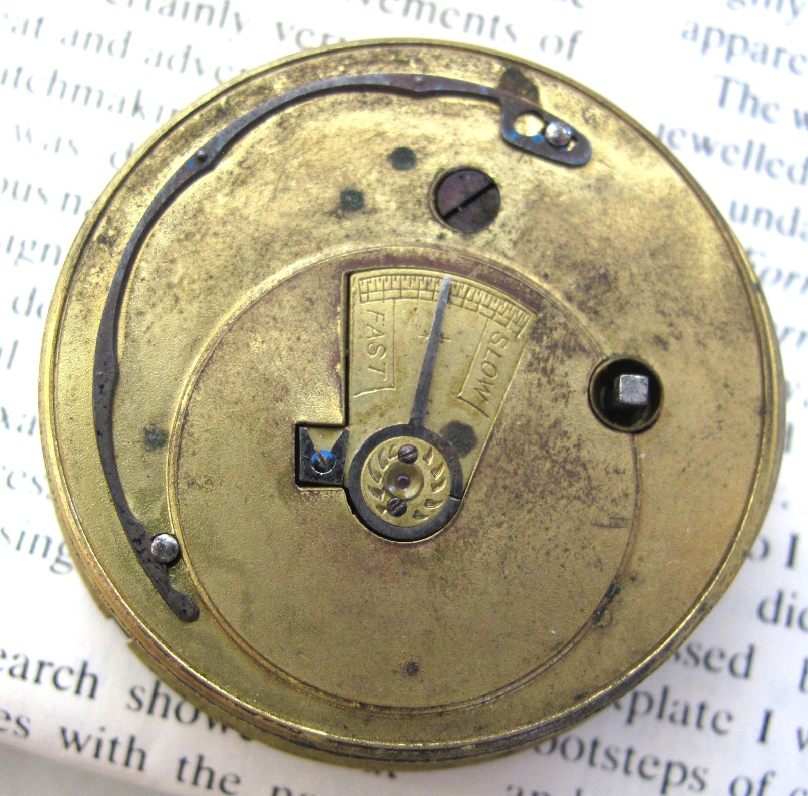 Antique POCKET WATCH MOVEMENT- SWISS FAKE Forgery of English JOHN FORREST