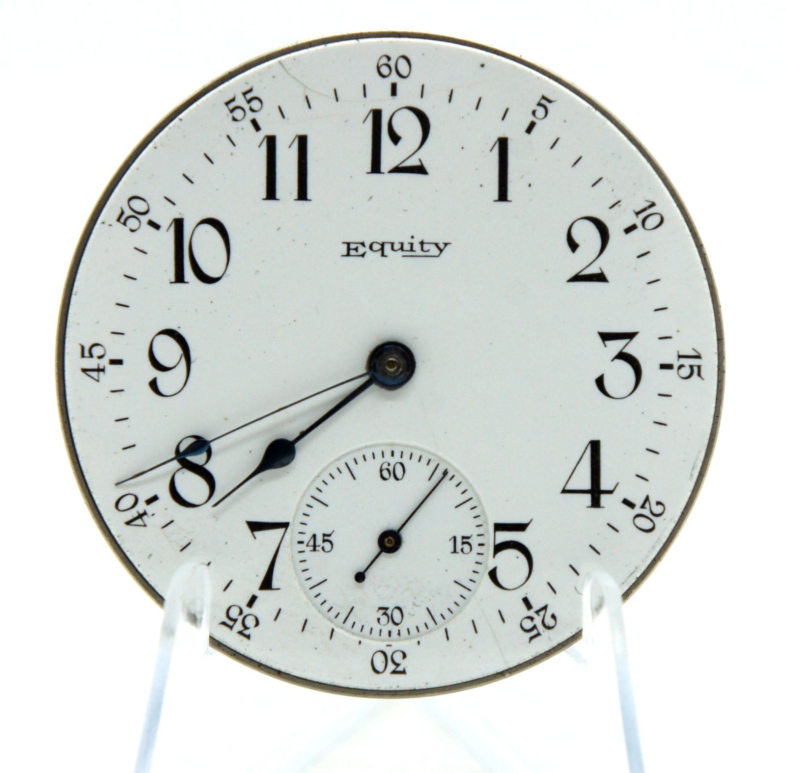 RARE Vintage Equity Watch Co Boston 16s 15 J Pocket Watch Movement SN 125442
