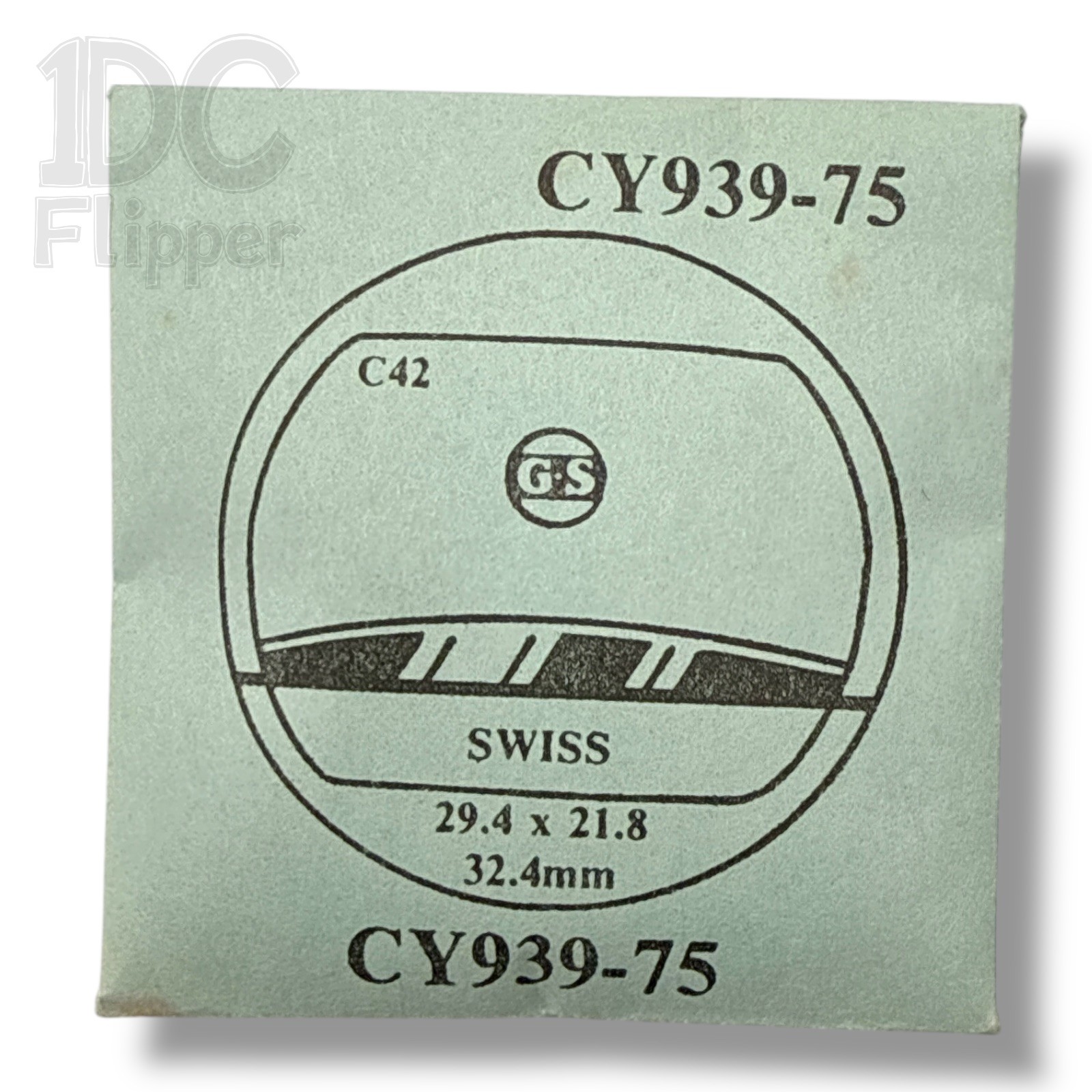 Swiss Watch Crystal G-S CY939-75 32.4mm TV Rectangle Cushion Step Shape NOS Read