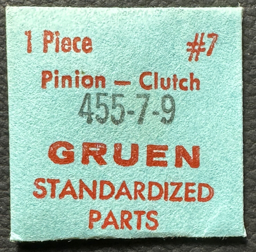 GENUINE GRUEN EB407 CA455-7-9 CLUTCH PINION WATCH REPAIR PART WP5