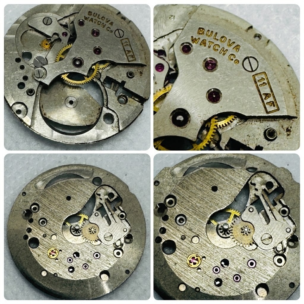 Vintage Watch Movement & Dial Parts Lot: Vulcain Waltham Bulova Elgin and more