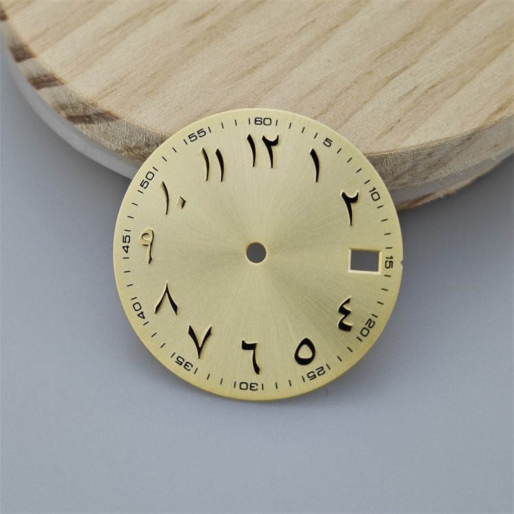 28.5mm Arabic Numeral Watch Dial BGW9 Luminous Fit NH35 NH36