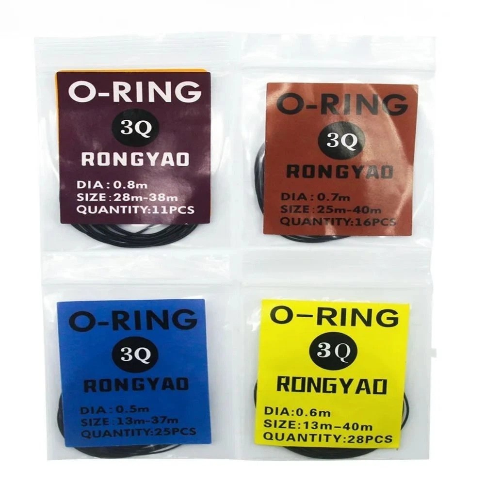 200Pcs/Set Thickness 0.5mm/0.6mm Watch Back Case Rubber O-Ring Gasket