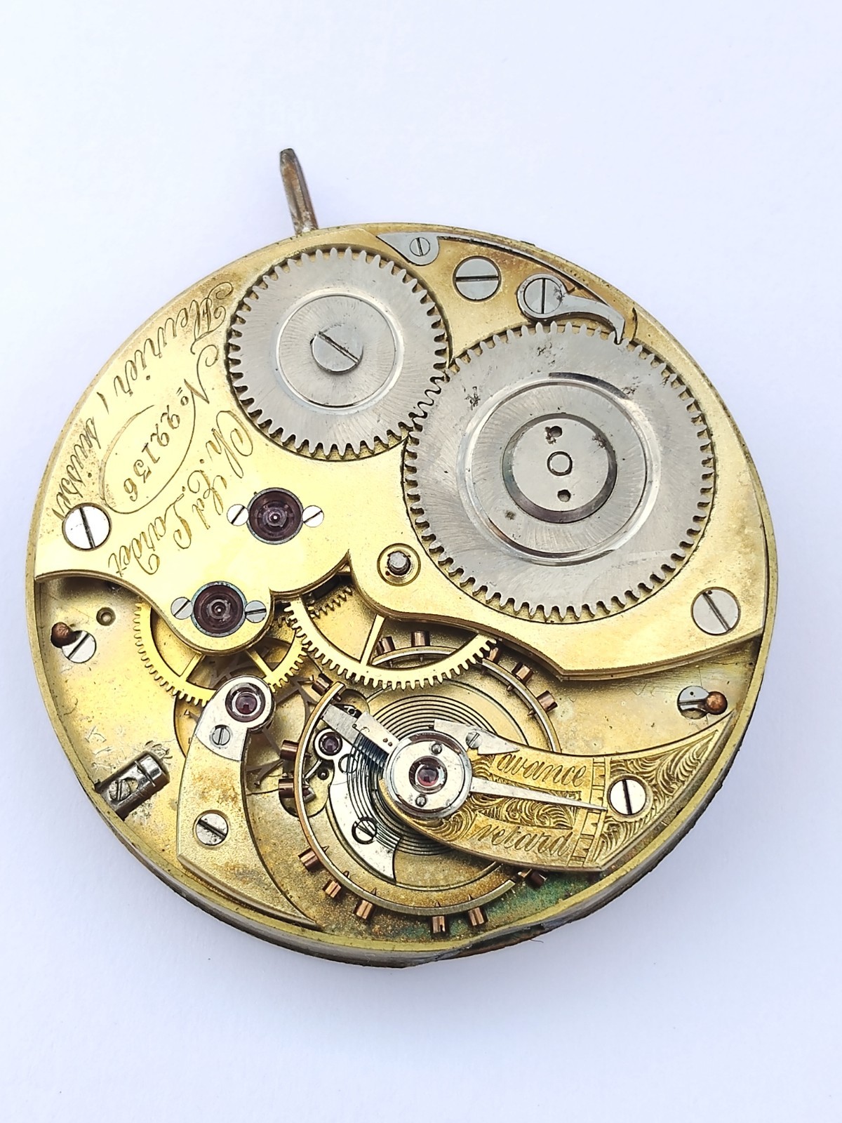 Ch. Ed. Lardet Fleurier Suisse – High grade pocket watch movement – Glashutte