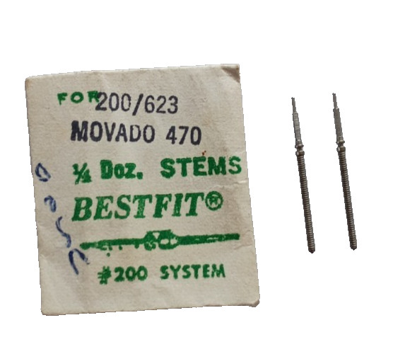 MOVADO 470 473 475 477 Winding Stem TAP 9 watch part #200/623 (2-pack)