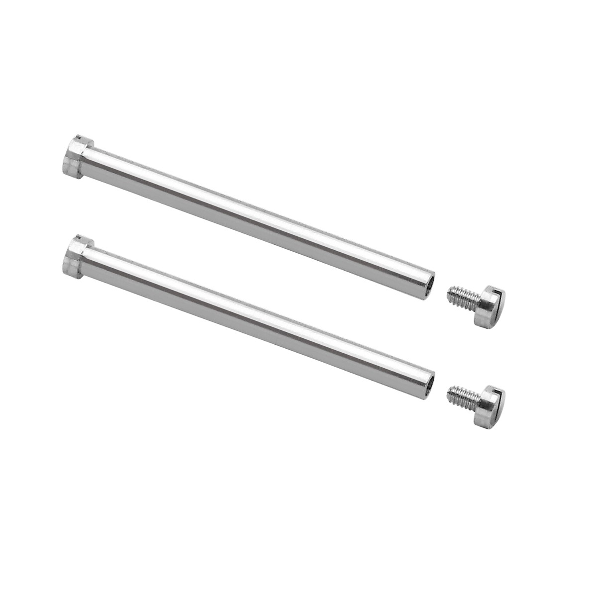 Two Piece 22mm Silver Screw Tube Replacement For Oris Divers Strap Band