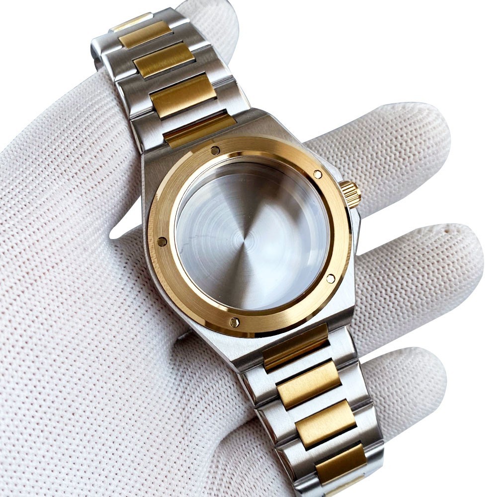 Tandorio 40mm Stainless Steel 10ATM Sapphire Glass Watch Case Fit NH35 ETA2824