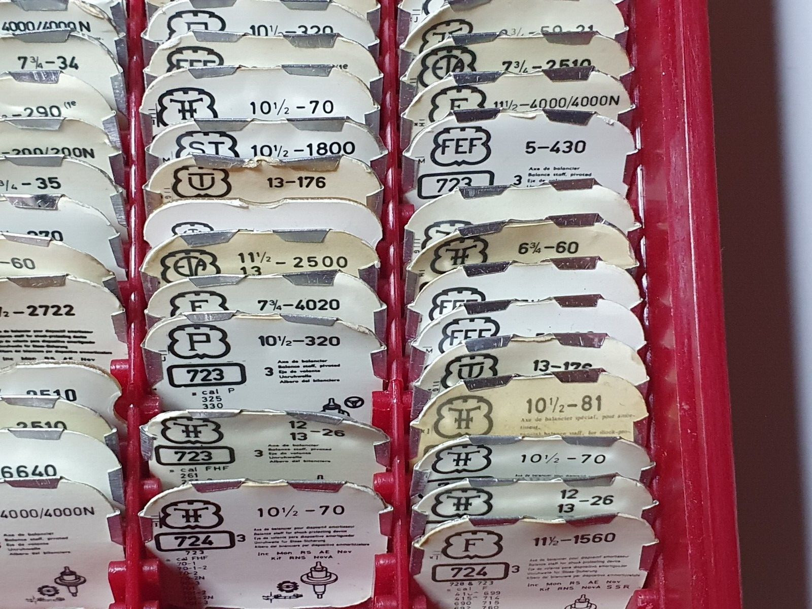 watchmaker watch balance staff parts fhf unitas eta peseux FST joblot