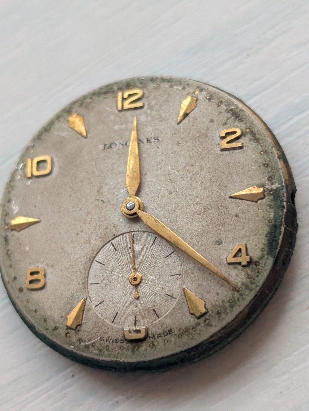 Vintage Longines 12.68Z Mechanical Watch Movement (Spares/Repairs/Good Balance)
