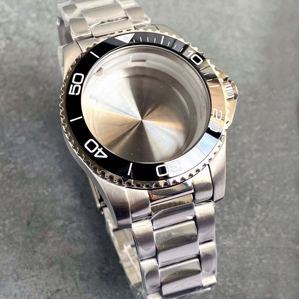 Stainless Steel 41mm for Conkas Men Watch Case fit NH35 Sapphire 32.4mm Dial Set