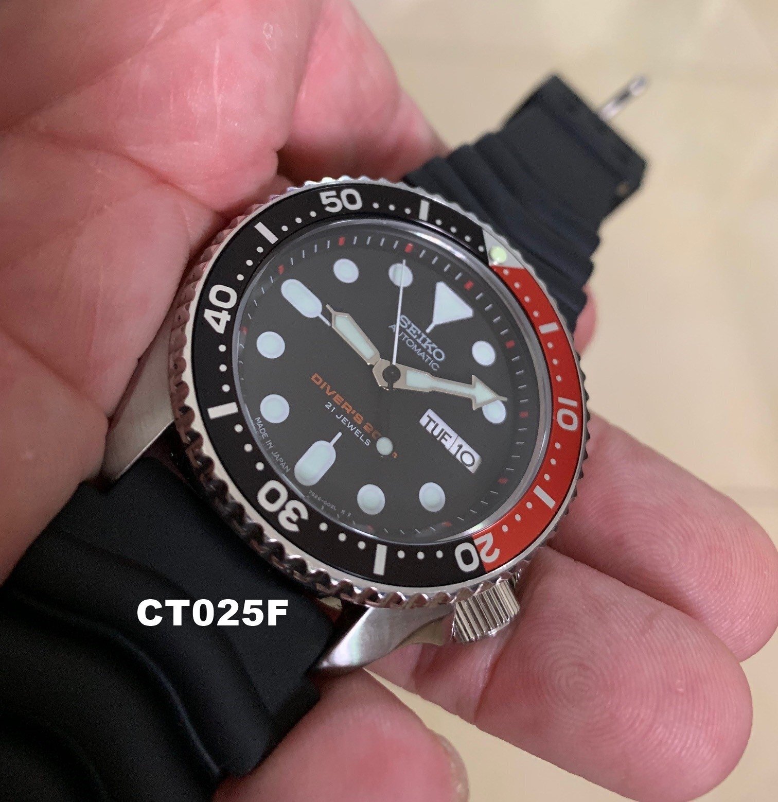 Watch Crystal Only for SKX007/SRPD Flat Sapphire Crystal – CT025