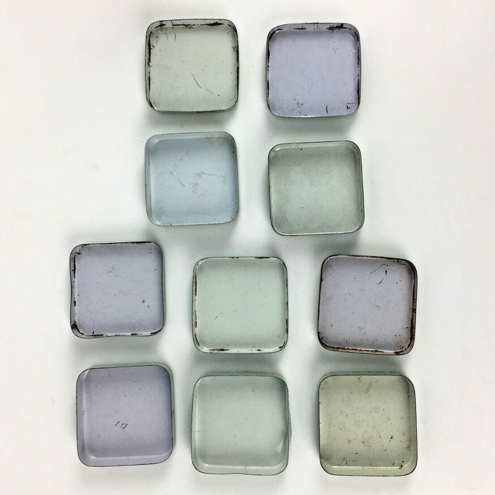 Lot 5 1941 INTERNATIONAL DIAL Watch Tins Dials Parts NY Square Vtg Advertising