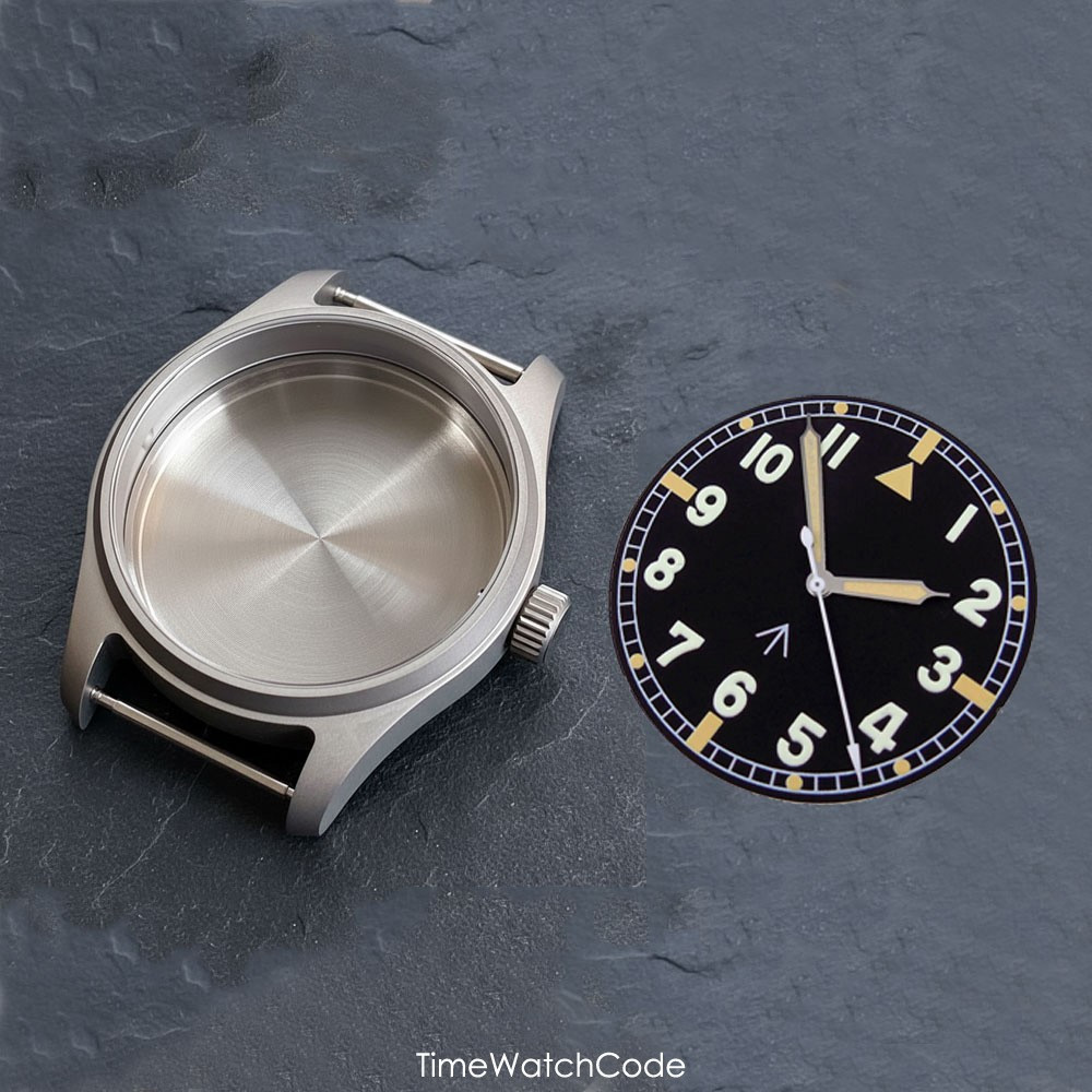 Titanium NH35 Pilot Watch Case 39mm for NH36/38 PT5000 ETA2824 SW200 Miyota8215