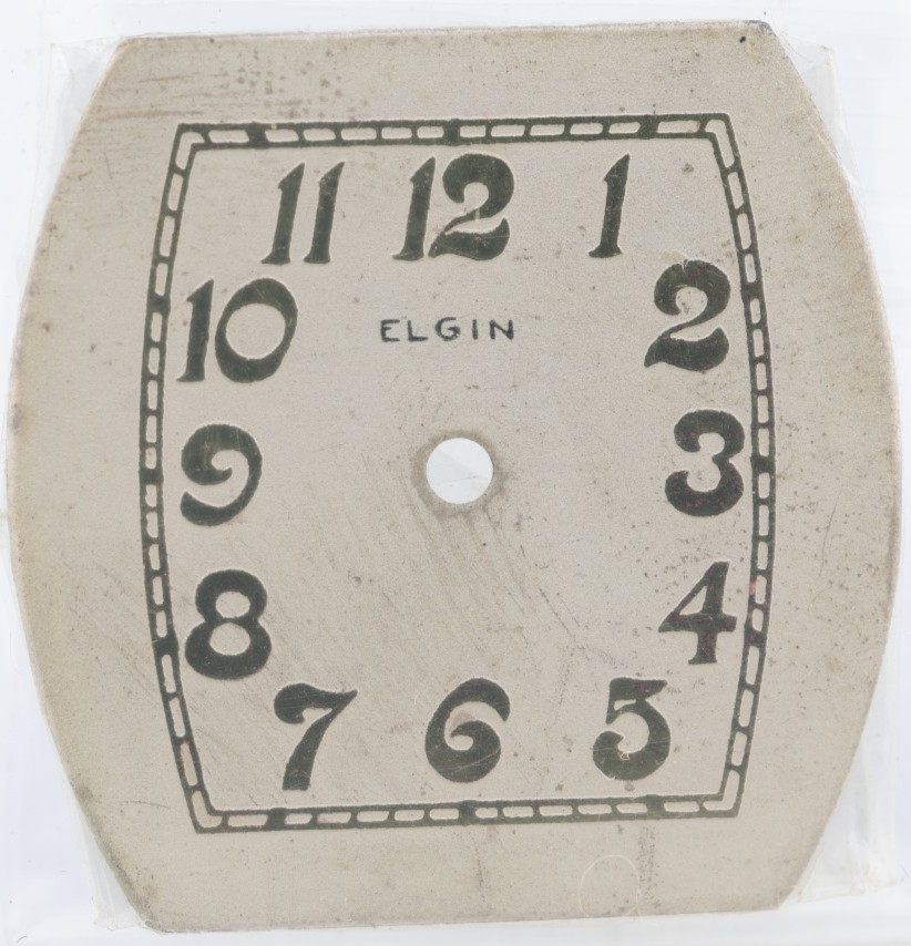 ELGIN ART DECO NOS WRIST WATCH DIAL 27x27mm (KX)