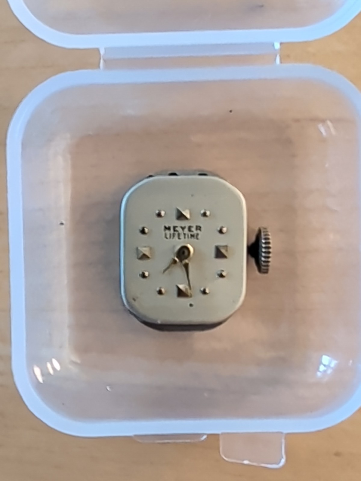 Meyer Lifetime Watch Face Movement Parts/Repair Starts and Stops