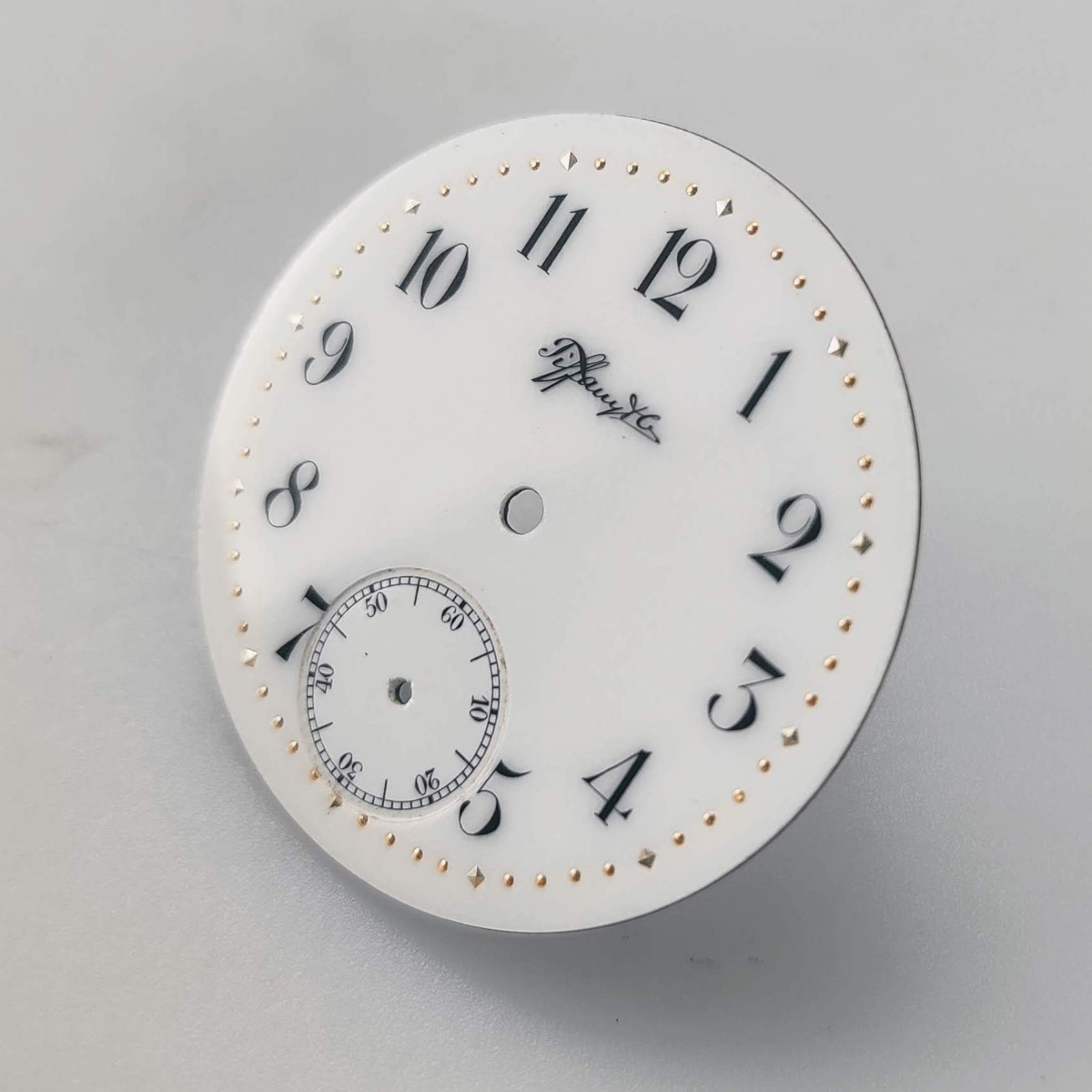 Antique Tiffany Enamel Pocket Watch Dial – 40.5mm