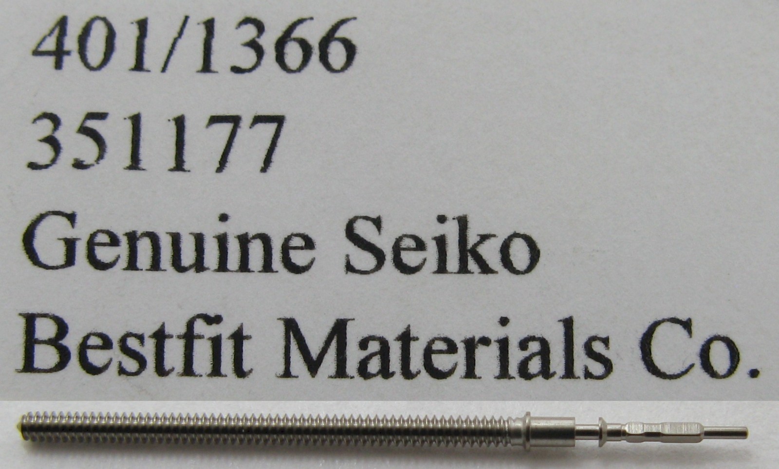 Seiko 351 177 VD 53 57 winding stem for watch one part #401 / tap 10 or 11