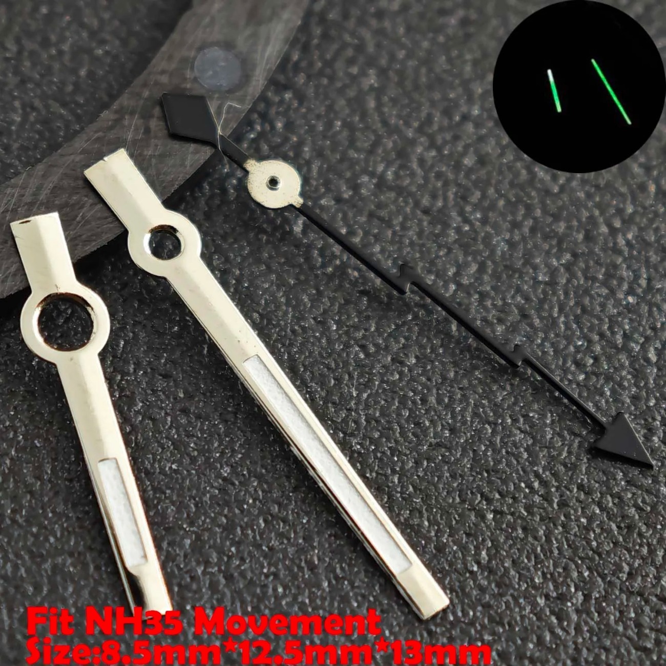 28.5mm Watch Dial Hands For NH35 NH36 M8215/E2824 Movement Watch Repair Parts