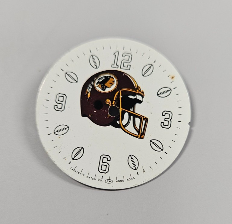Washington Redskins Vintage Lafayette Watch Co Dial Hong Kong NOS