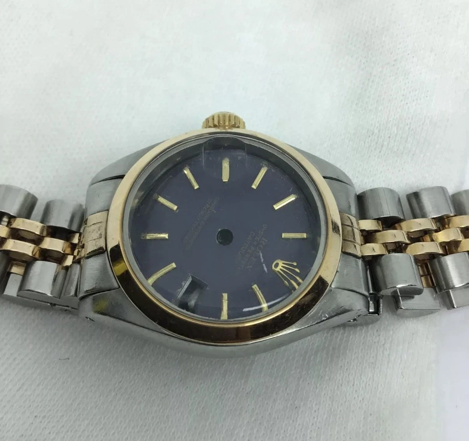 Rolex Lady-Datejust 26mm 18K Rose Gold/SS Case & Jubilee Bracelet w Purple Dial