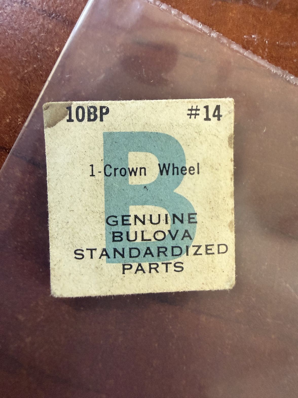 Bulova 10BP Crown Wheel #14 NOS Genuine Vintage Watch Part New Old Stock