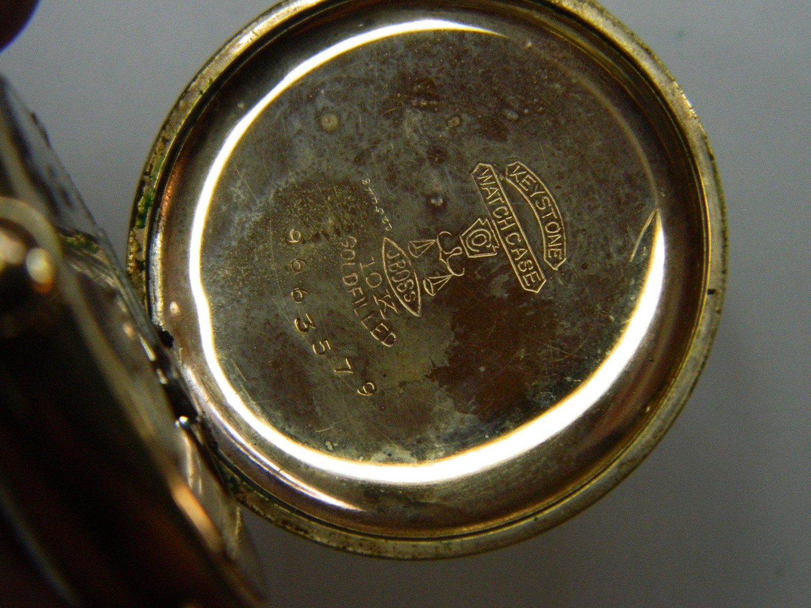 1908 PRE-WW1 ELGIN 0S 10K GOLD FILLED WIRE LUGS TRENCH WATCH – FINE CASE -REPAIR