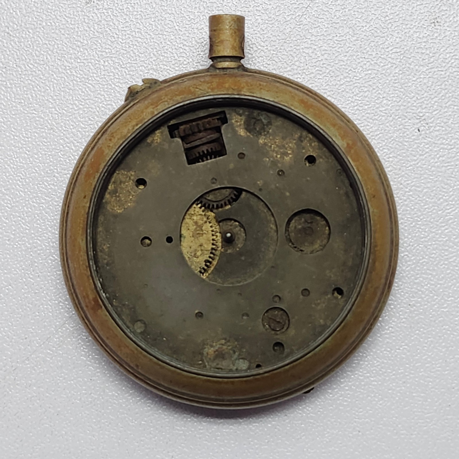 Systeme Roskopf Pocket Watch Movement Case Salvage Parts Repair As Is