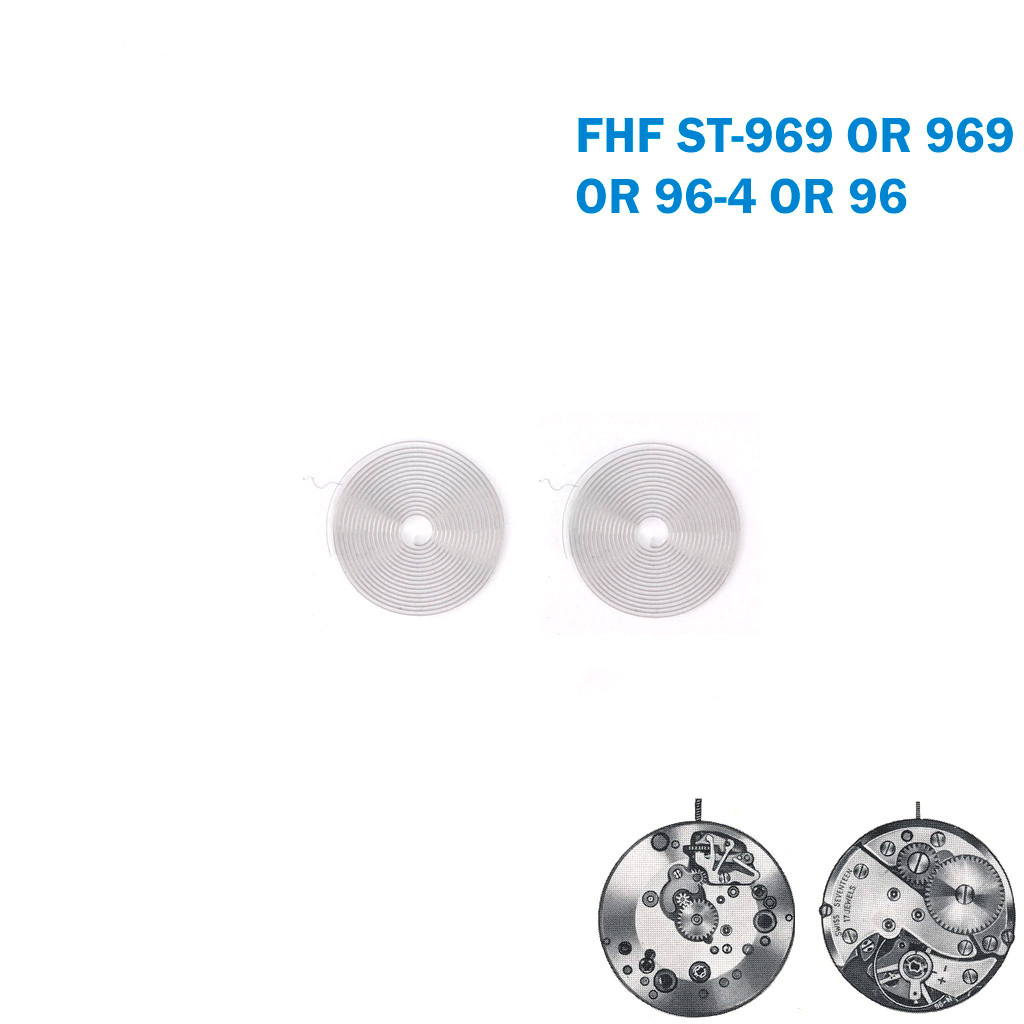 Hairspring- Swiss Made- For FHF ST96/969/96-4/96 (2PCS).