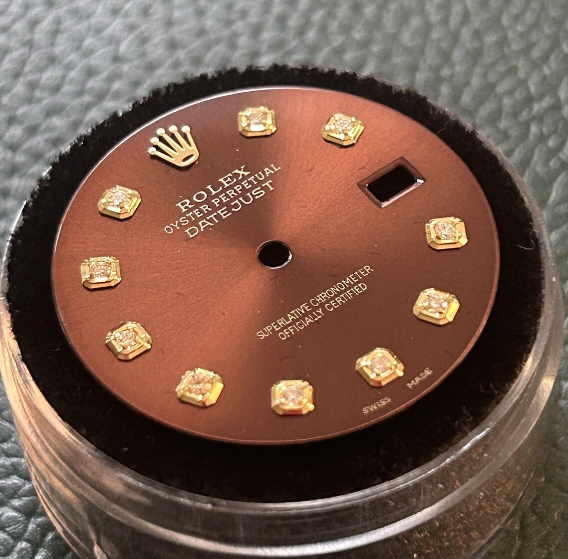 Rolex Mens 36mm Datejust Custom Chocolate Diamond Dial For 16013 16233 1 G2U